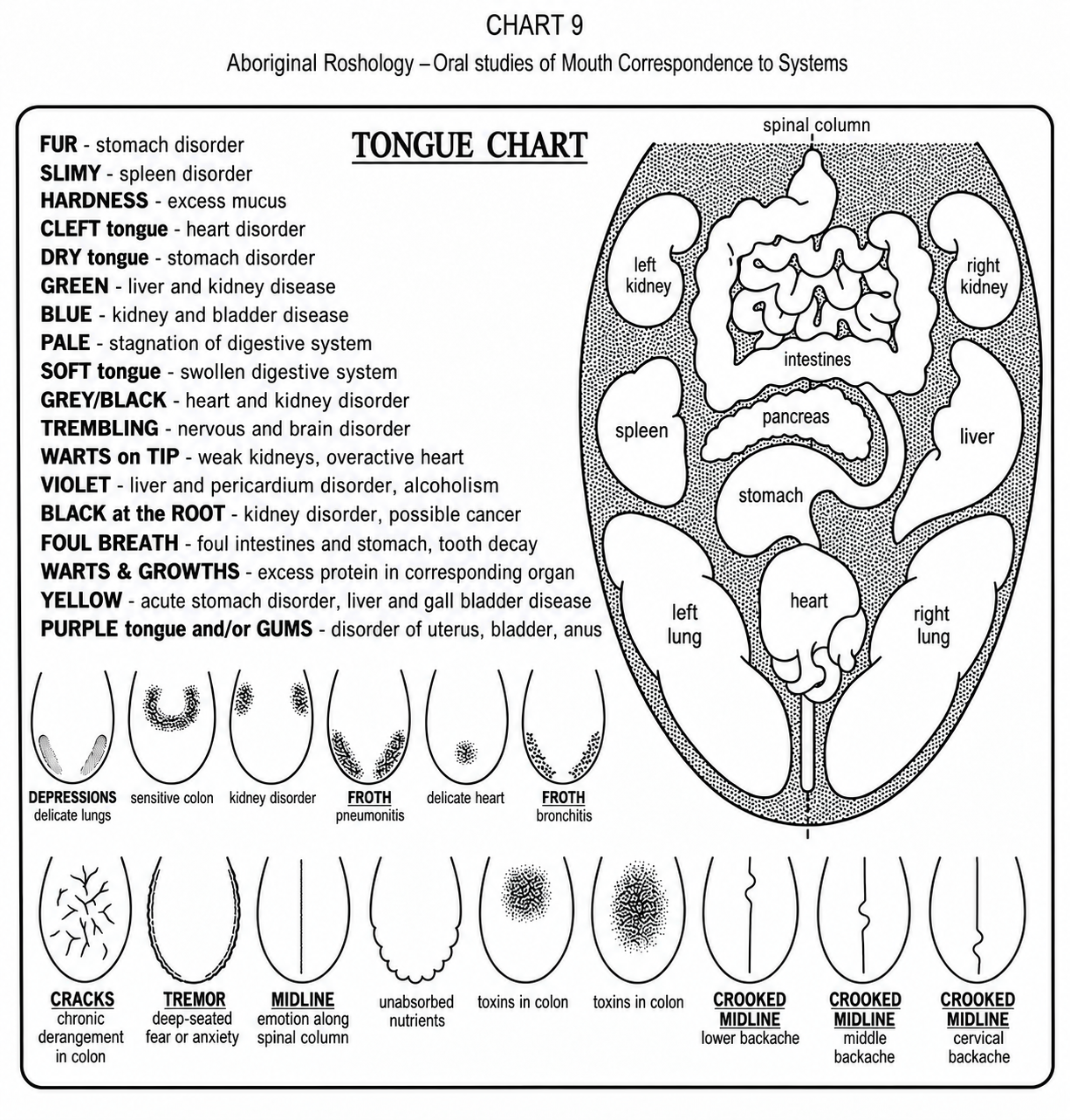 Aboriginal Roshology — Tongue Chart
